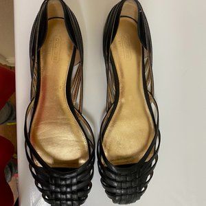 Like New, Black Coach flats